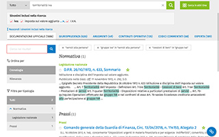 risultati e correlazioni